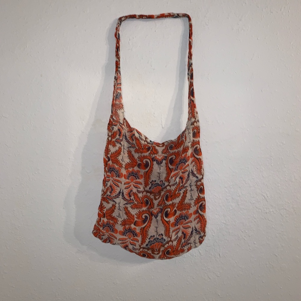 CUTE Orange & Navy Free People Bag